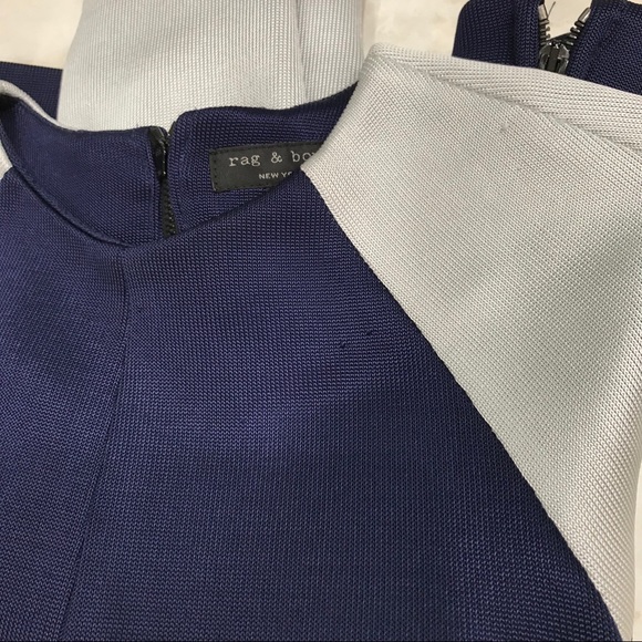 Rag & Bone {XS} Sweater Silver Metallic Navy Knit - Picture 2 of 12